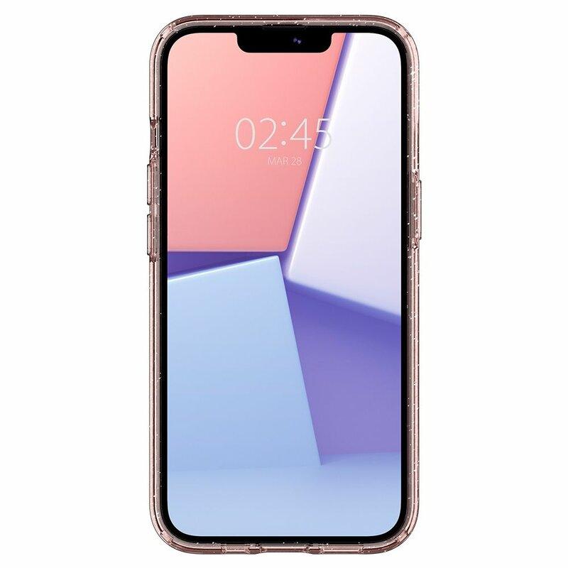 Husa Spigen Liquid Crystal Glitter, Rose Quartz Apple iPhone 13 Pro Max - StarMobile.ro - Modă pentru telefon